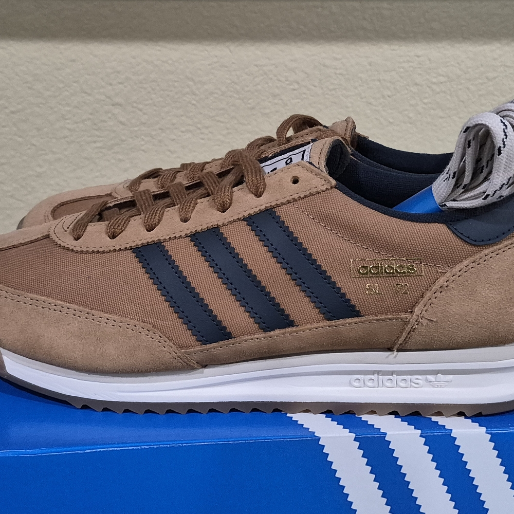 Adidas SL 72 RS Men's Brown/Blue Sneakers JR8770 Size 7.5 - Picture 4 of 6